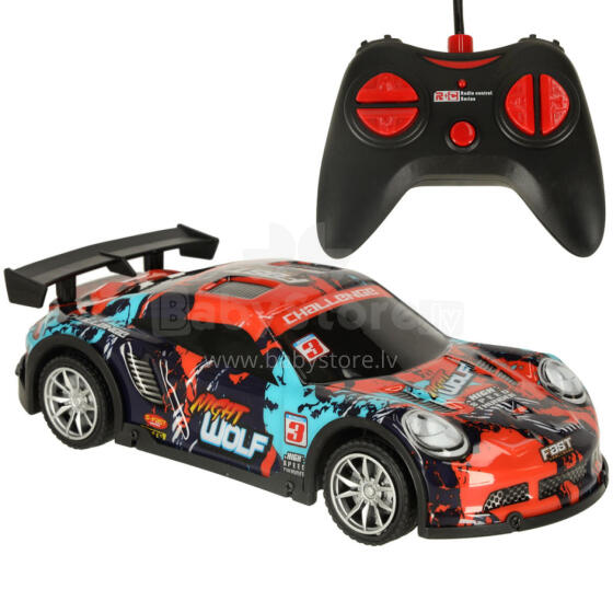 Ikonka Art.KX3374 RC sportauto sinine ja punane