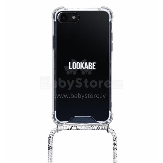 Lookabe Necklace Snake Edition iPhone X/Xs silver snake loo018