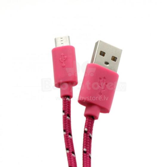 Sbox USB->Micro USB 1M USB-1031P pink