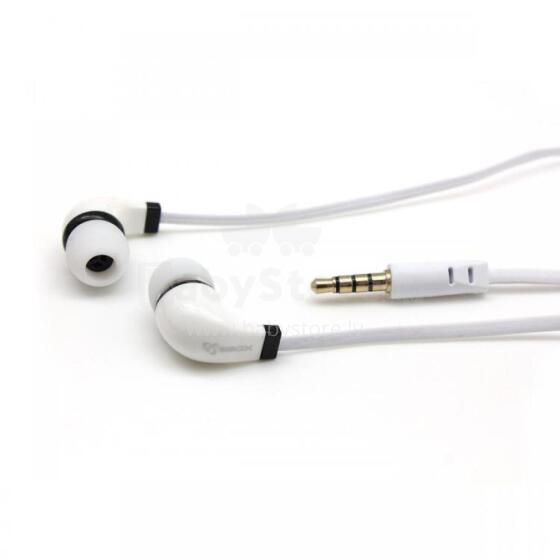 Sbox Stereo Earphones With Microphone EP-038 White