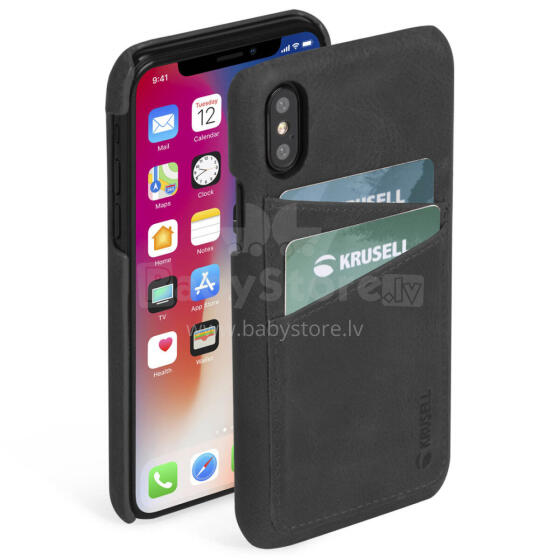 Krusell Sunne 2 Card Cover Apple iPhone XS Max vintage black