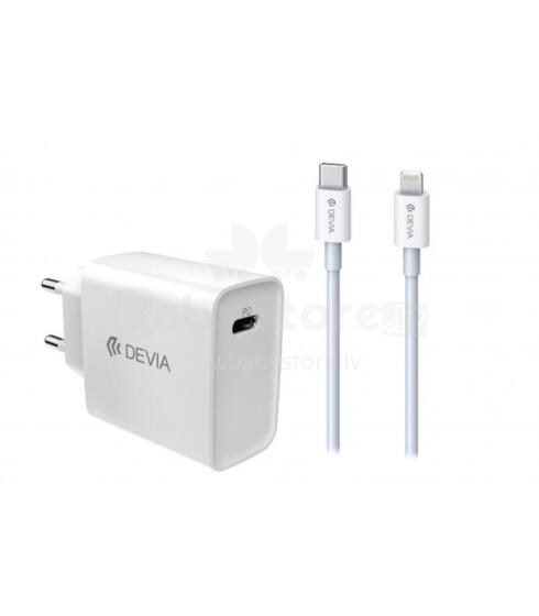 Devia Smart series PD quick charger suit (EU,18W) white