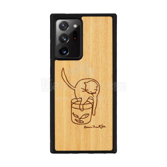 MAN&WOOD case for Galaxy Note 20 Ultra cat with fish