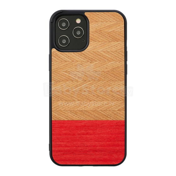 MAN&WOOD case for iPhone 12/12 Pro herringbone azalea black