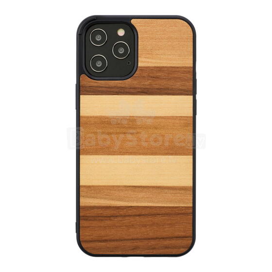 MAN&WOOD case for iPhone 12 Pro Max sabbia black