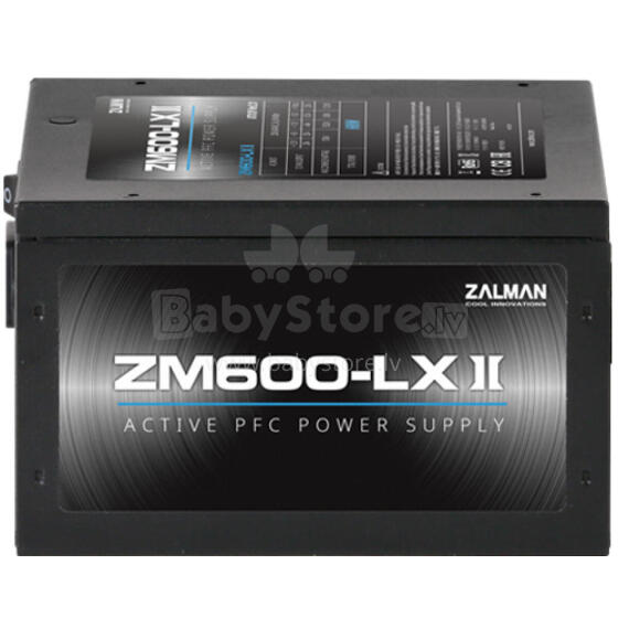 Zalman ZM600-LXII 600W, Active PFC, 85%