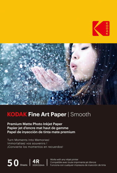 Kodak Fine Art Paper 230g Matte Coated Smooth 4/6x50