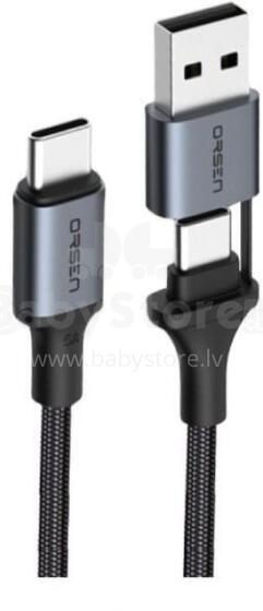 Orsen S8 2-IN-1 USB and Type-C 5A 1.5m black