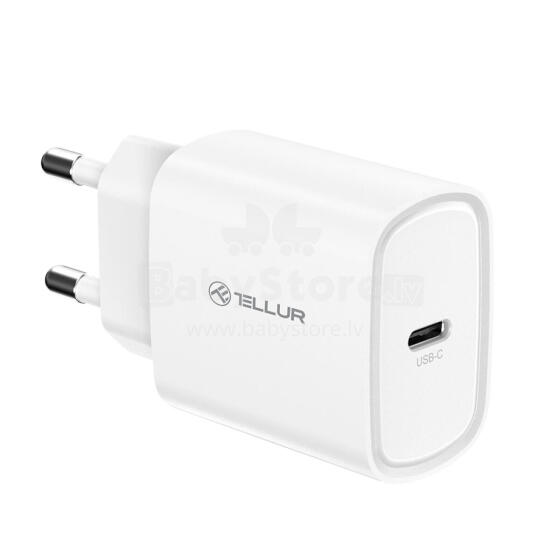 Tellur 20W USB-C PD wall charger white