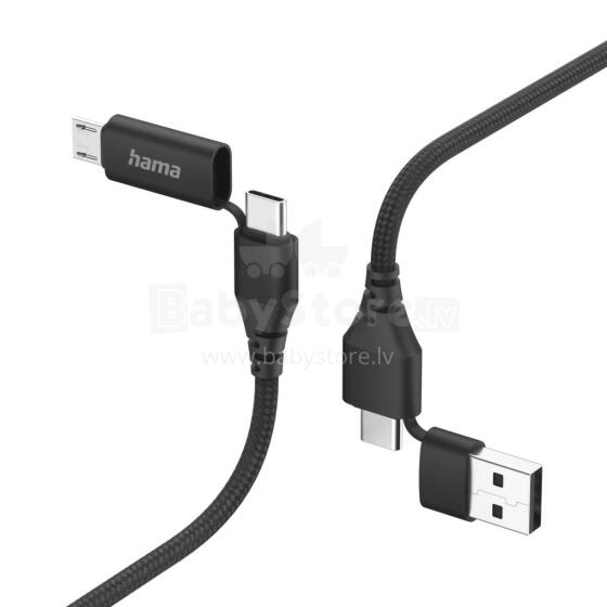 Hama 00201537 4-in-1 Multi Charging Cable 1.5m