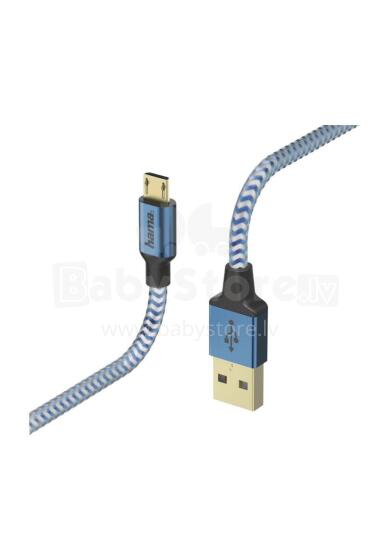 Hama 00178289 Cable USB 1,5 m USB 2.0 USB A Micro-USB B Blue