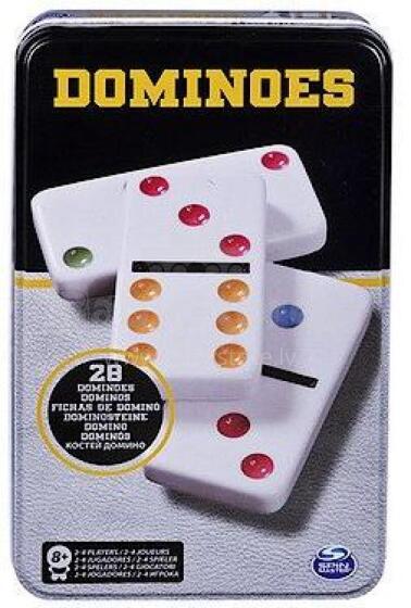 SPINMASTER GAMES Spēle Dominoes, in tin, 6033156