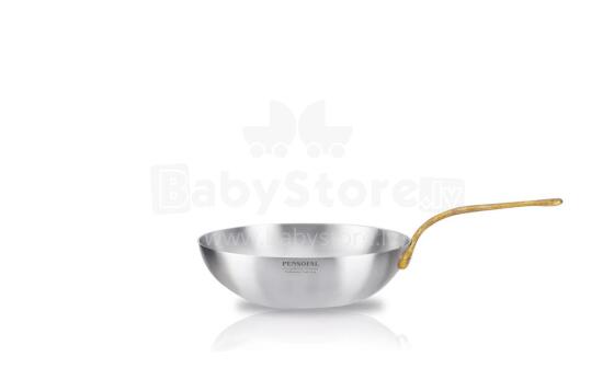 Pensofal 4904-E Academy Class Wok Sauté Pan With Cast Brass Handle 28cm