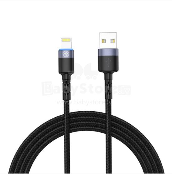 Tellur Data Cable USB to Lightning with LED Light 2m Black