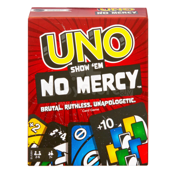 Mattel UNO Art.HWV18 No mercy Kaardimäng