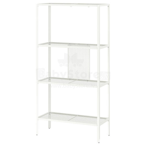 IKEA BAGGEBO Art.50481172 White metallist riiul 60x25x116cm