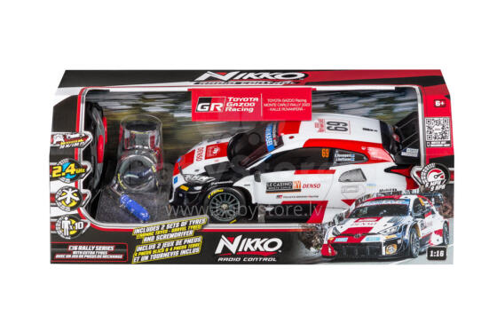 NIKKO Toyota Gazoo Racing #69 Rovanpera, машинка на радиоуправлении, масштаб 1:16