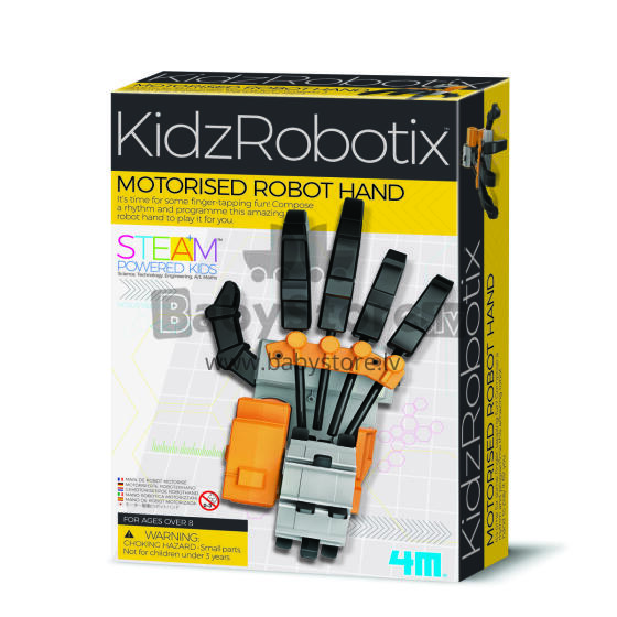 4M KidzRobotix DIY komplekts Motorizēta robota roka