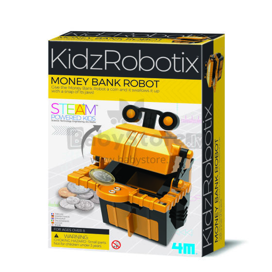 4M KidzRobotix DIY rinkinys Robotas-taupyklė