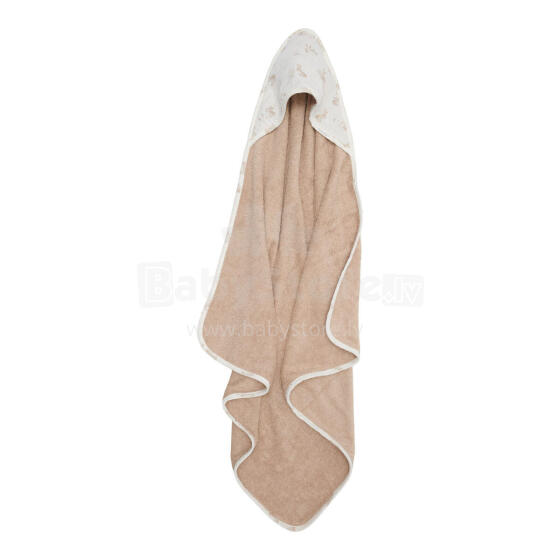 Little Dutch Hooded Towel  Art.TE50603023 Baby Bunny   Детское Полотенце после купания с капюшоном 75x75см