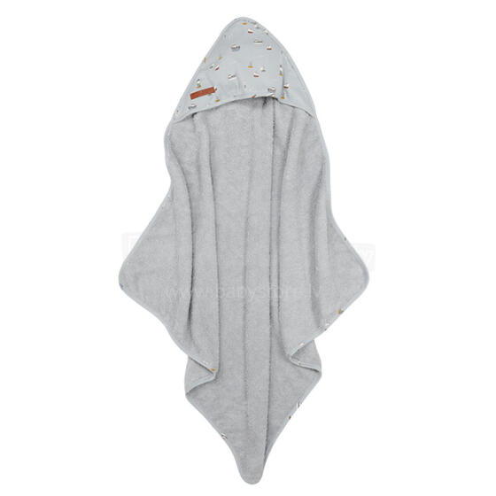 Little Dutch Hooded Towel  Art.TE50621640 Pure Soft  Baby käterätik rätikuga 75x75sm