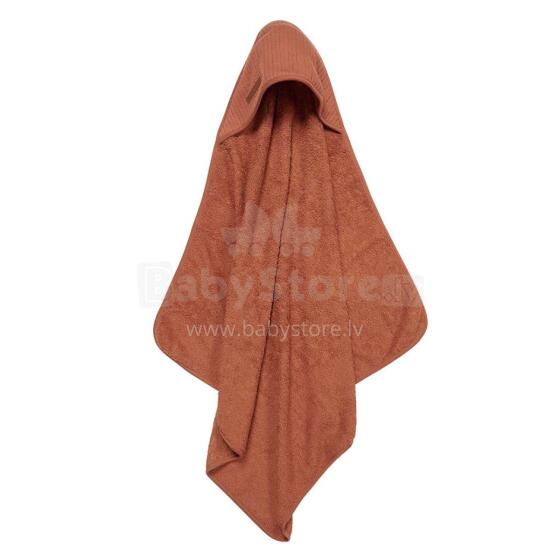 Little Dutch Hooded Towel  Art.TE50630161 Pure Rust  Baby käterätik rätikuga 75x75sm