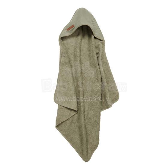 Little Dutch Hooded Towel  Art.TE50630111 Pure Olive Bērnu Dvielis ar kapuci 75x75 cm