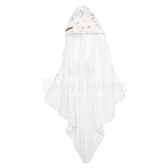 Little Dutch Hooded Towel  Art.TE50991690 Sailor White Baby käterätik rätikuga 75x75sm