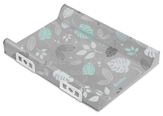 Stiffened Changing Pad with Safety System 70 CM - FLORAL GREY