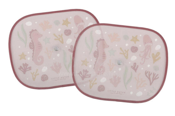 Little Dutch Cars Sunshades Art.125889 Ocean Dream Pink