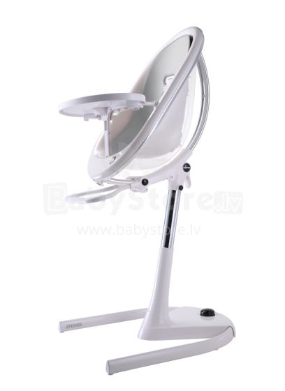 Mima Moon Art.H104RH-CL-W-SH101-SV White/Silver Baby hight chair with seat pad 2in1