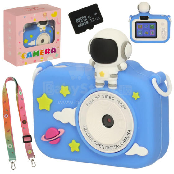 Ikonka Art.KX3571 Instant camera for children 1GB astronaut