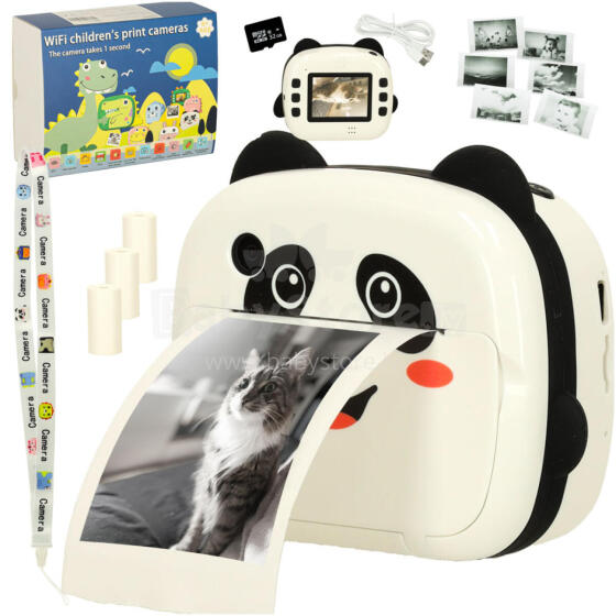 Ikonka Art.KX3572 Instant panda camera for children