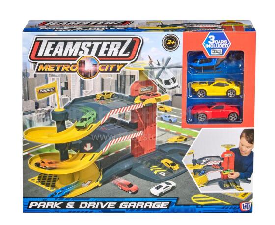 TEAMSTERZ игровой набор Park and Drive + 3 cars