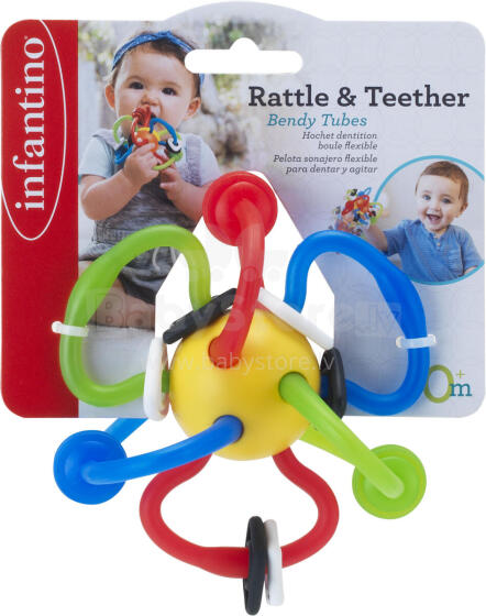 INFANTINO Rattle & Teether Bendy Tubes