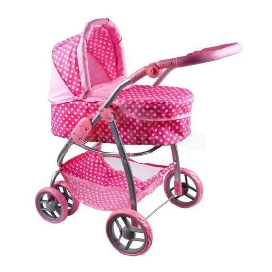 16830 2IN1 DOLL STROLLER JASMINKA PINK/WHITE