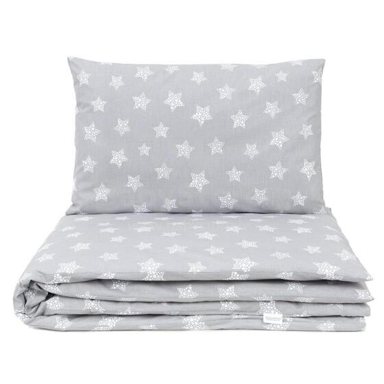 2pcs bedding set (A) stars, grey