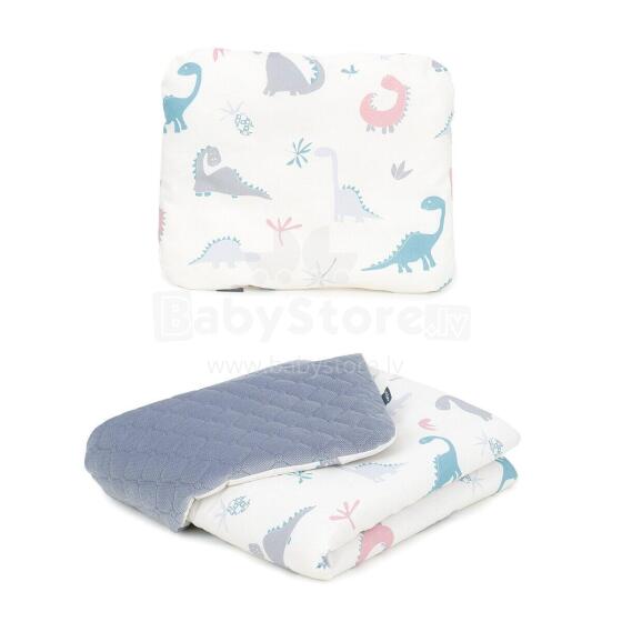 Baby blanket (75x100) + pillow (30x38) DINO