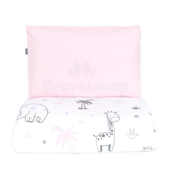 2pcs bedding set (A) safari, pink