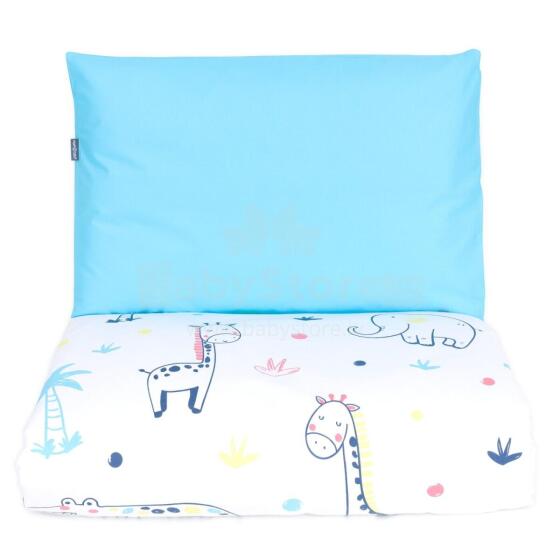 2pcs bedding set (A) safari, blue