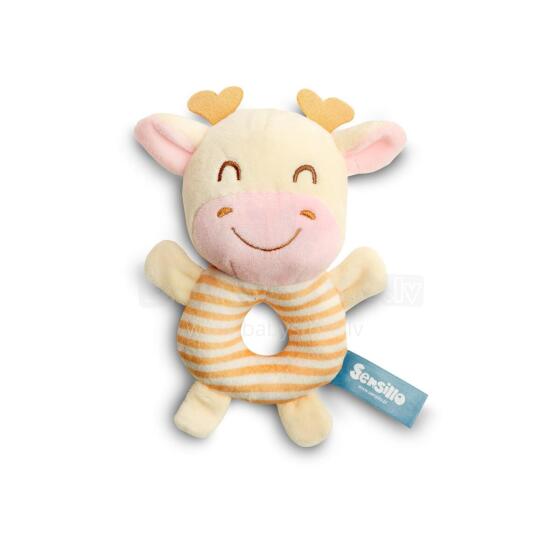 MINI ZOO RATTLE TOY – COW, 15cm