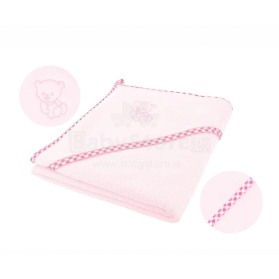 Lamb soft bath towel – pink, 100x100, BOC0111