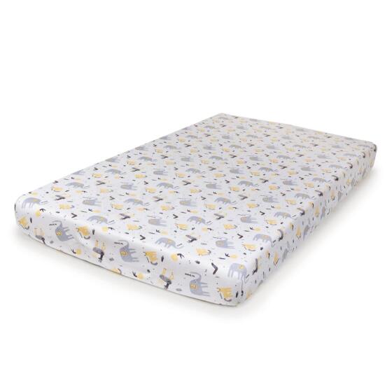 Jersey Fitted Sheet (120x60) Elephant