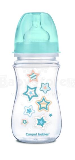 CANPOL BABIES plata kakla antikoliku pudelīte Easy Start Newborn 240ml 35/217_blu