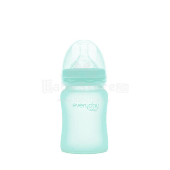 EVERYDAY BABY glass bottle 150ml 0+ Mint Green 10207