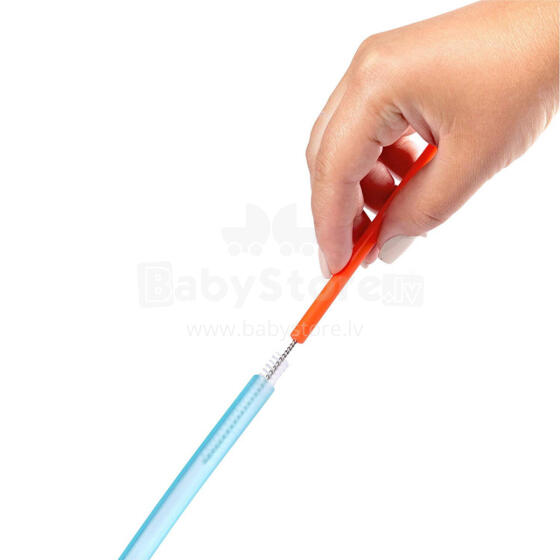 BOON silicone straws 6 pcs. and cleaning brush B11216