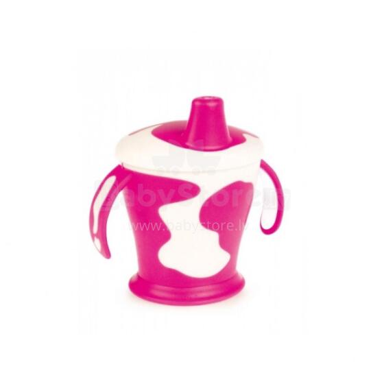 CANPOL BABIES non spill cup with handle Cow, 250ml, 31/404 pink