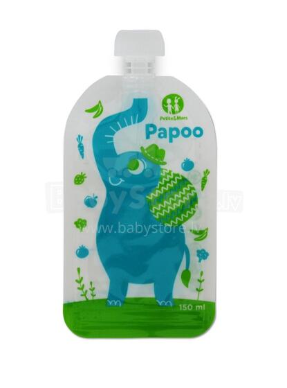 PAPOO korduvkasutatavad toidukotid 6 tk Elephant 901807