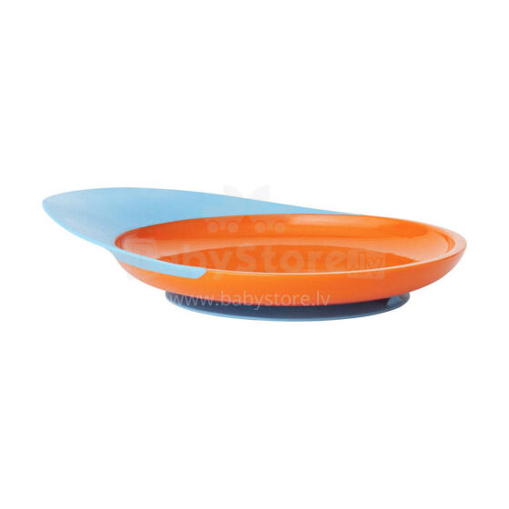 BOON plate with spill catcher 9m+ Orange/Blue B262