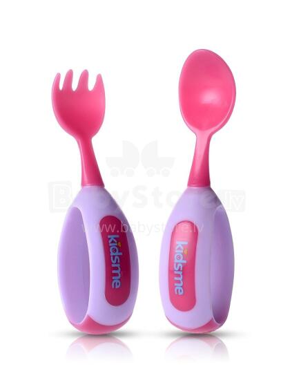 KIDSME toddler spoon & fork set Lavender 9853LA